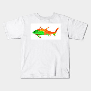 Anchored By Fin Tuna Kids T-Shirt